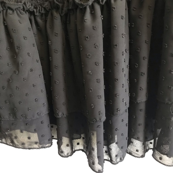 📫 SOLD 📫  Smock High Neck Poms Ruffle Dress - Picture 4 of 6